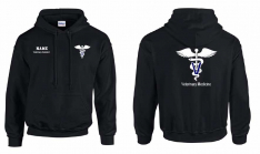 Black Unisex Hooded Sweatshirt with NASBOCES Veterinary Logo & Name & Veterinary Assistant